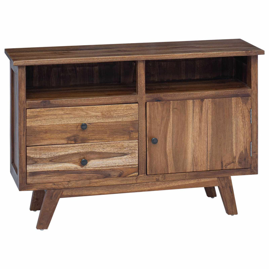 Dressoir met lade Bruin 100 x 30 x 68 cm Massief Teakhout