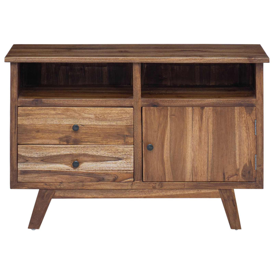 Dressoir met lade Bruin 100 x 30 x 68 cm Massief Teakhout