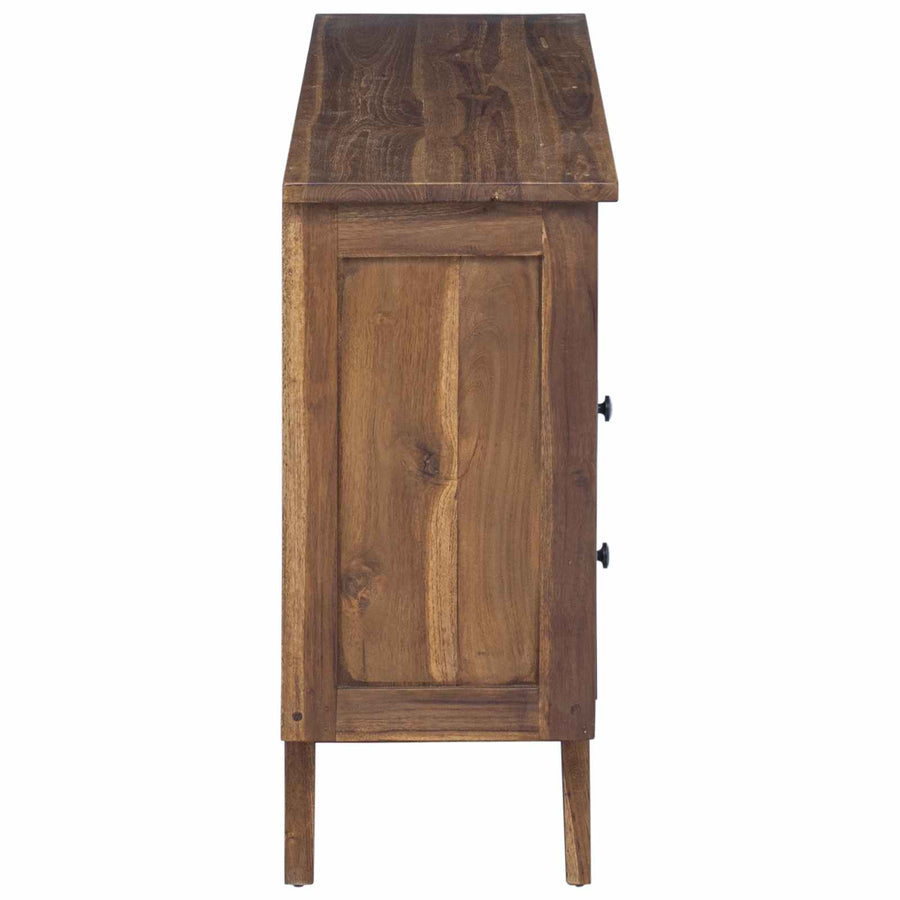 Dressoir met lade Bruin 100 x 30 x 68 cm Massief Teakhout