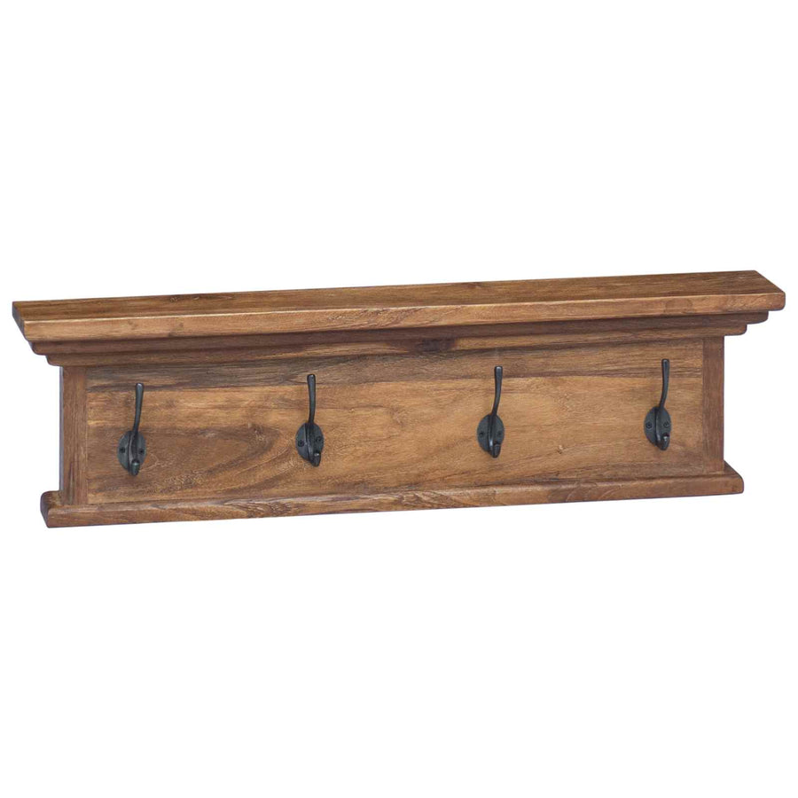 Wand gemonteerde kapstok Wandgemonteerd Naturel 70 x 10 x 20 cm