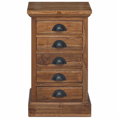 Ladekast met lade Bruin 35,5 x 29,5 x 60 cm Massief Teakhout