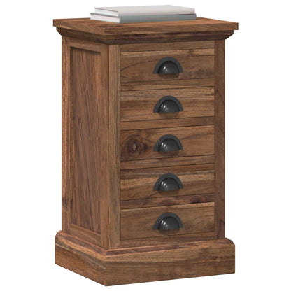 Ladekast met lade Bruin 35,5 x 29,5 x 60 cm Massief Teakhout
