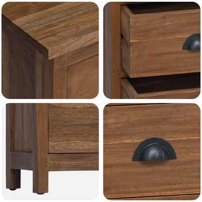 Ladekast met lade Bruin 45 x 35 x 110 cm Massief Teakhout