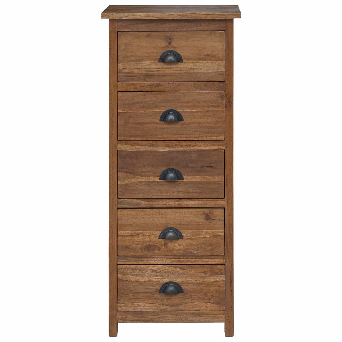 Ladekast met lade Bruin 45 x 35 x 110 cm Massief Teakhout