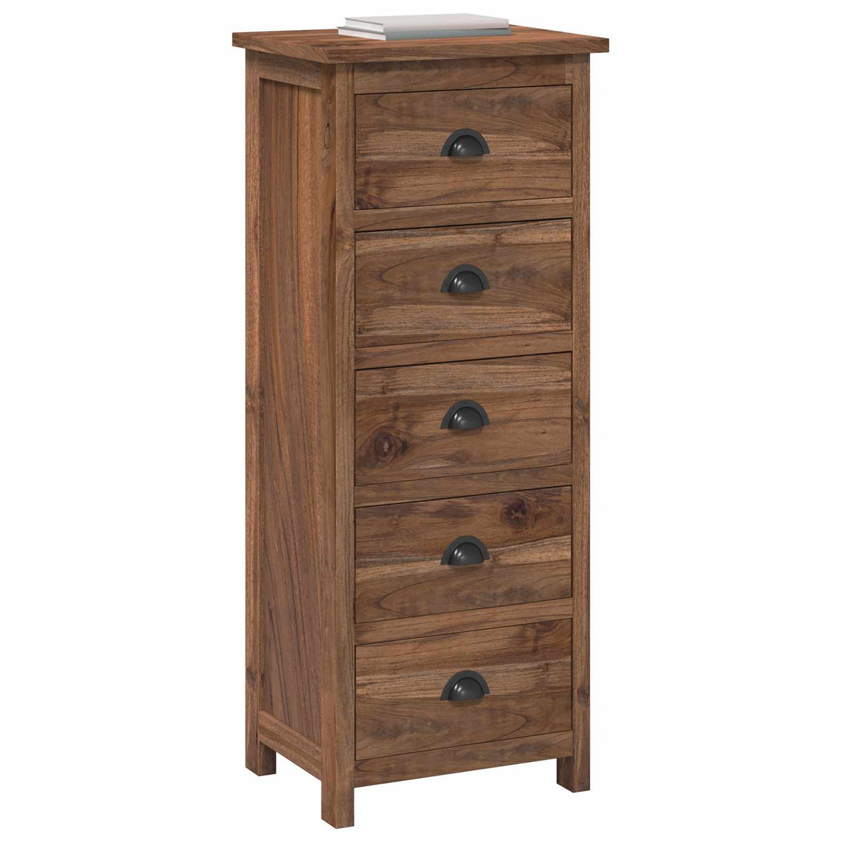 Ladekast met lade Bruin 45 x 35 x 110 cm Massief Teakhout