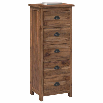 Ladekast met lade Bruin 45 x 35 x 110 cm Massief Teakhout
