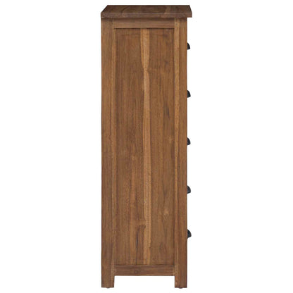 Ladekast met lade Bruin 45 x 35 x 110 cm Massief Teakhout