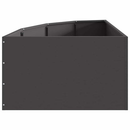 Hoek Plantbak Zwart 60 x 60 x 35 cm Staal