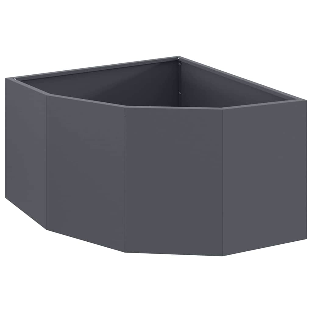 Hoek Plantbak Antraciet 60 x 60 x 35 cm Staal