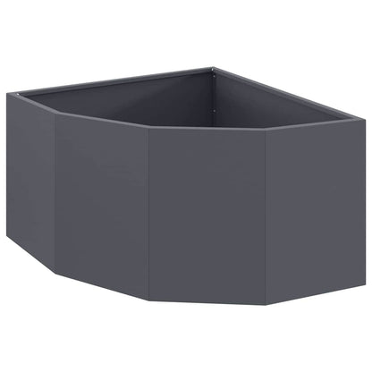 Hoek Plantbak Antraciet 60 x 60 x 35 cm Staal