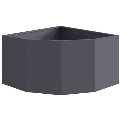 Hoek Plantbak Antraciet 60 x 60 x 35 cm Staal