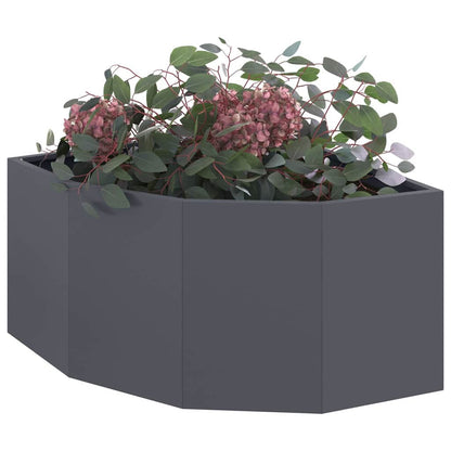 Hoek Plantbak Antraciet 60 x 60 x 35 cm Staal