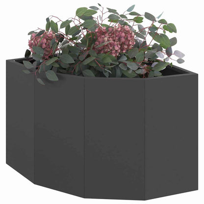 Hoek Plantbak Zwart 45 x 45 x 35 cm Staal