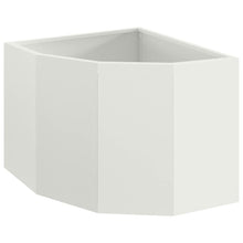 Hoek Plantbak Wit 45 x 45 x 35 cm Staal