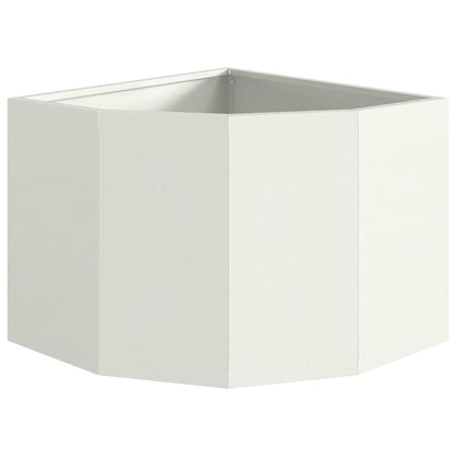 Hoek Plantbak Wit 45 x 45 x 35 cm Staal