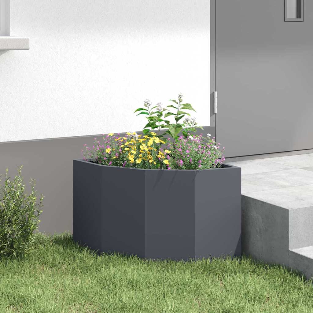 Hoek Plantbak Antraciet 45 x 45 x 35 cm Staal