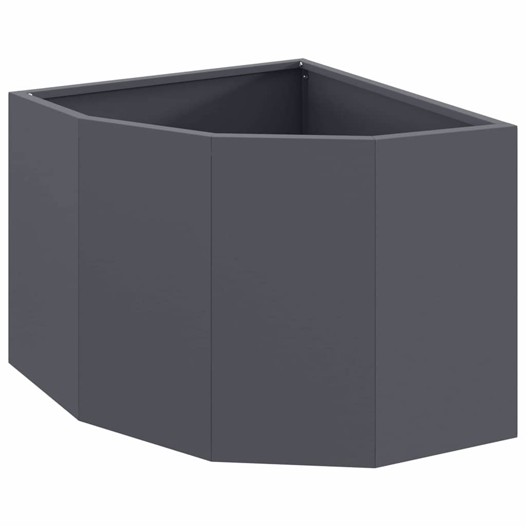 Hoek Plantbak Antraciet 45 x 45 x 35 cm Staal