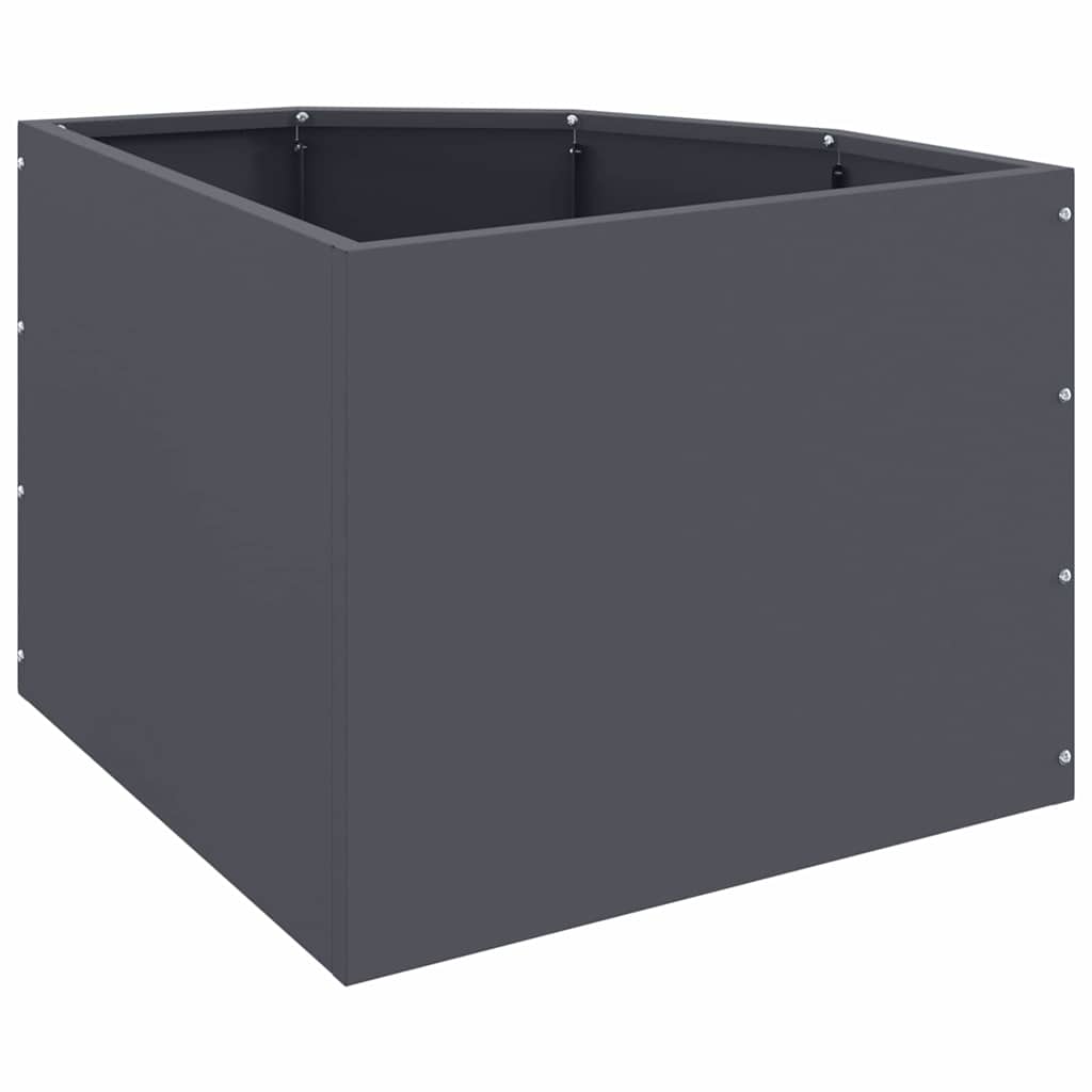 Hoek Plantbak Antraciet 45 x 45 x 35 cm Staal