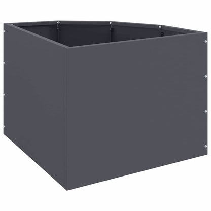 Hoek Plantbak Antraciet 45 x 45 x 35 cm Staal