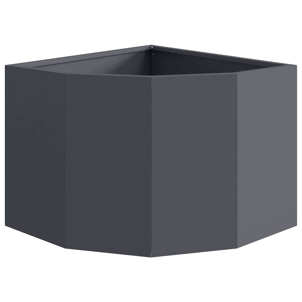 Hoek Plantbak Antraciet 45 x 45 x 35 cm Staal
