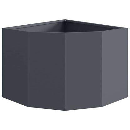 Hoek Plantbak Antraciet 45 x 45 x 35 cm Staal