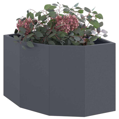 Hoek Plantbak Antraciet 45 x 45 x 35 cm Staal