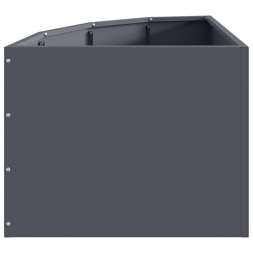 Hoek Plantbak Antraciet 45 x 45 x 35 cm Staal