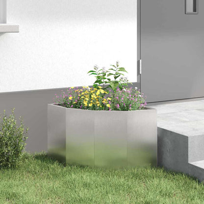 Hoek Plantbak Zilver 45 x 45 x 35 cm Roestvrij staal