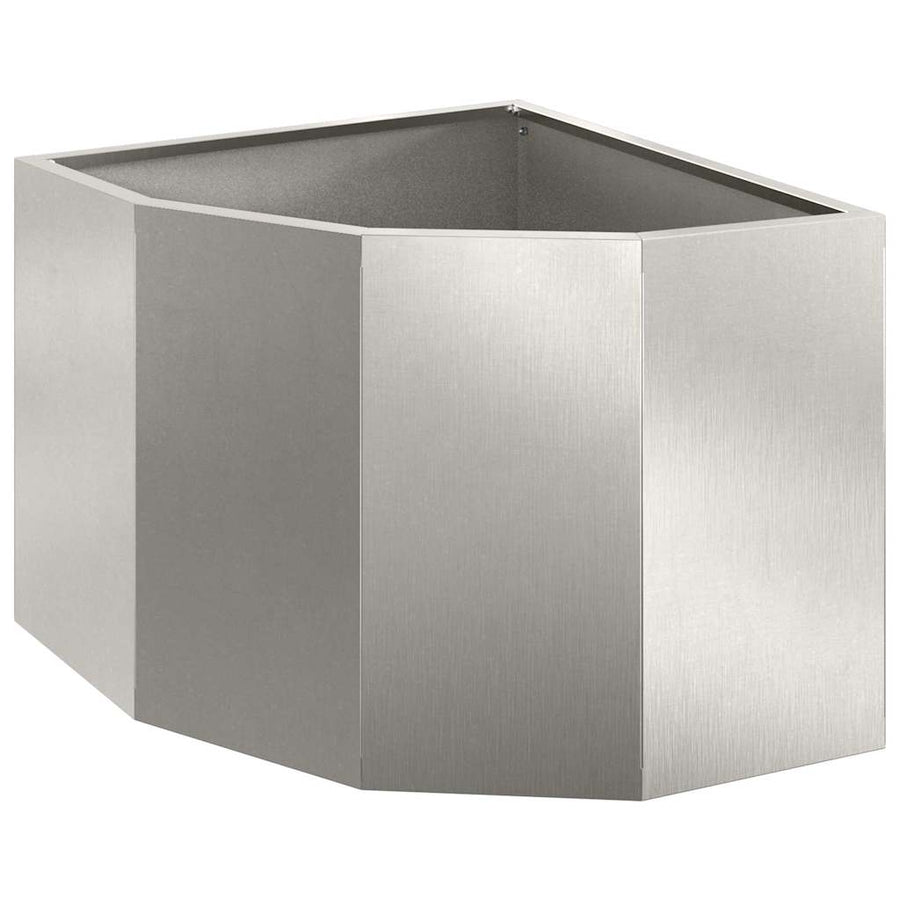 Hoek Plantbak Zilver 45 x 45 x 35 cm Roestvrij staal