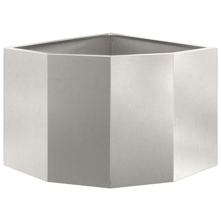 Hoek Plantbak Zilver 45 x 45 x 35 cm Roestvrij staal