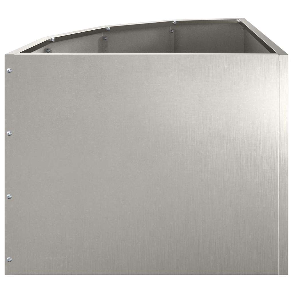 Hoek Plantbak Zilver 45 x 45 x 35 cm Roestvrij staal