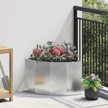 Hoek Plantbak Zilver 45 x 45 x 35 cm Gegalvaniseerd staal