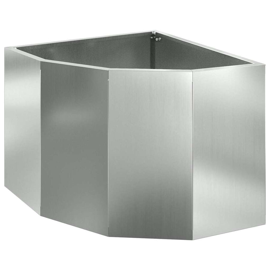 Hoek Plantbak Zilver 45 x 45 x 35 cm Gegalvaniseerd staal