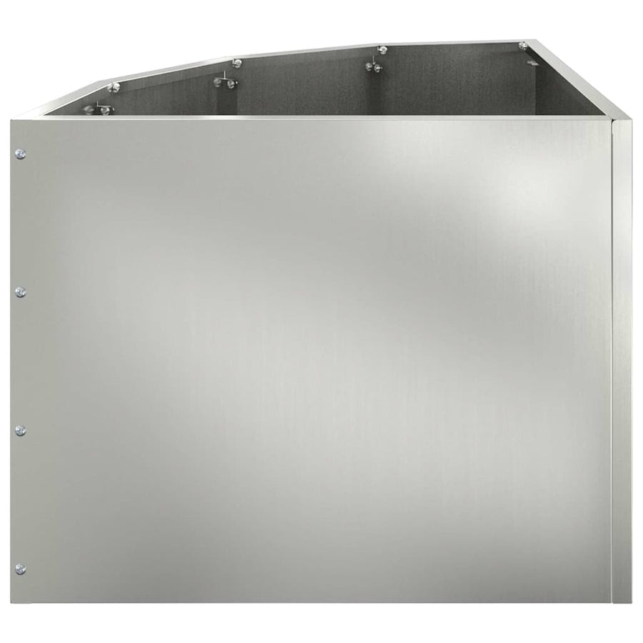 Hoek Plantbak Zilver 45 x 45 x 35 cm Gegalvaniseerd staal