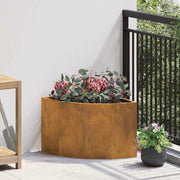Corner Planter Rusty 45 x 45 x 35 cm Corten Steel