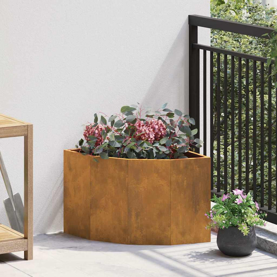 Hoek Plantbak Roestig 45 x 45 x 35 cm Cortenstaal