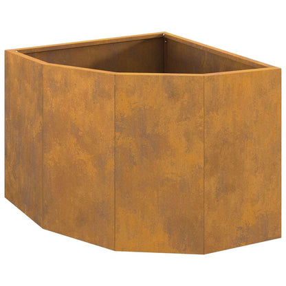 Hoek Plantbak Roestig 45 x 45 x 35 cm Cortenstaal