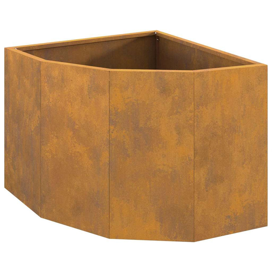 Hoek Plantbak Roestig 45 x 45 x 35 cm Cortenstaal