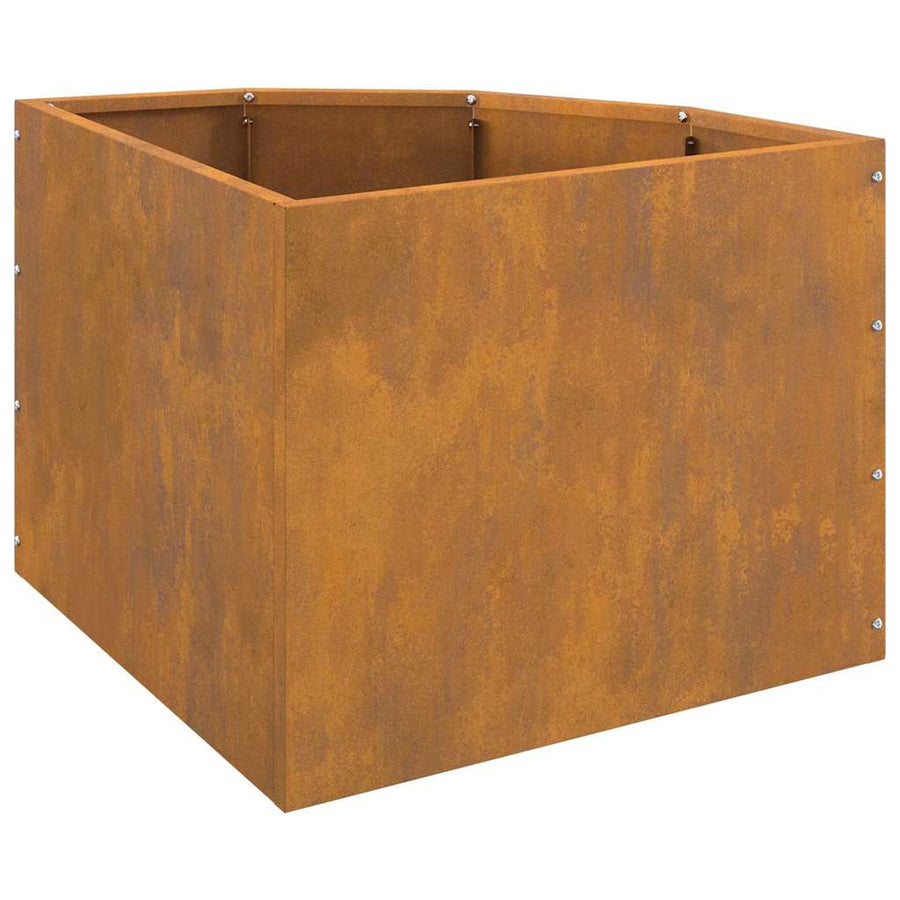 Hoek Plantbak Roestig 45 x 45 x 35 cm Cortenstaal