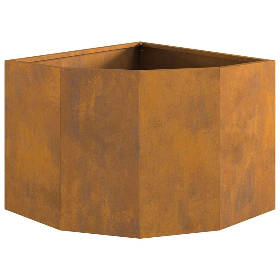 Hoek Plantbak Roestig 45 x 45 x 35 cm Cortenstaal