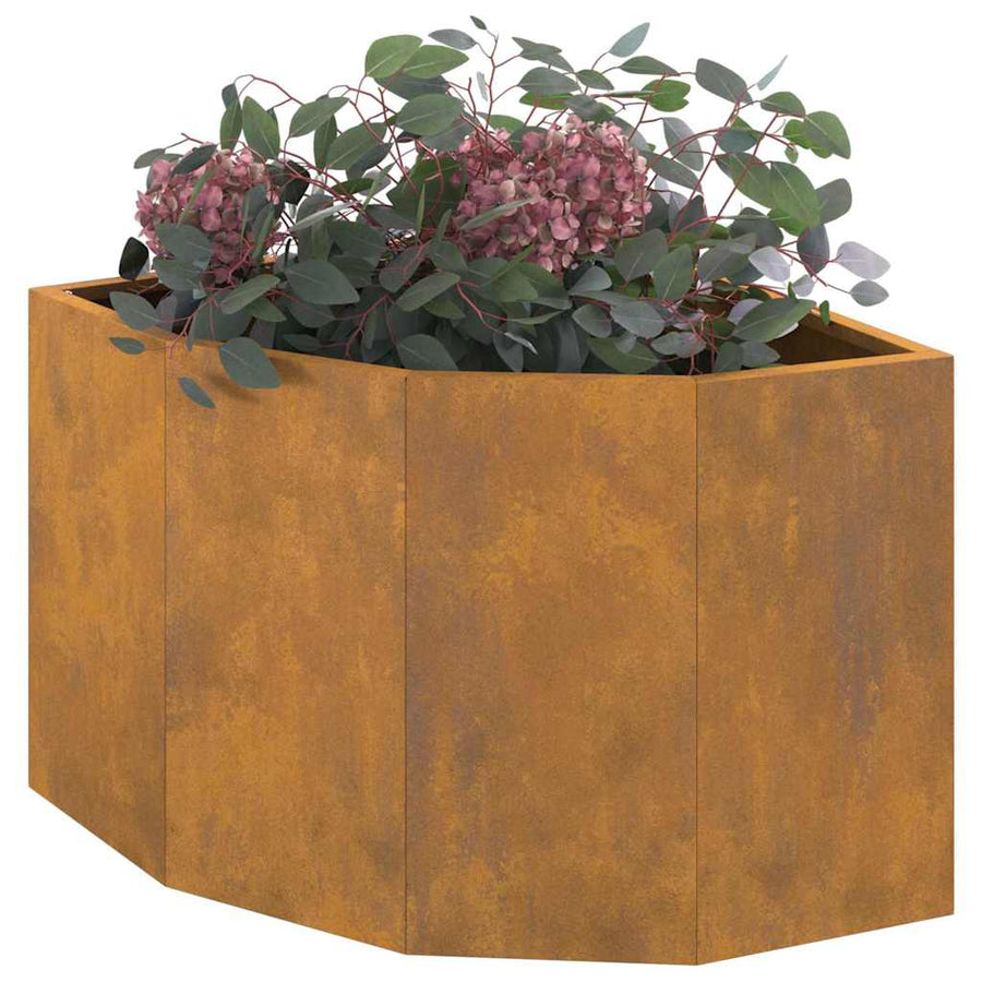 Hoek Plantbak Roestig 45 x 45 x 35 cm Cortenstaal