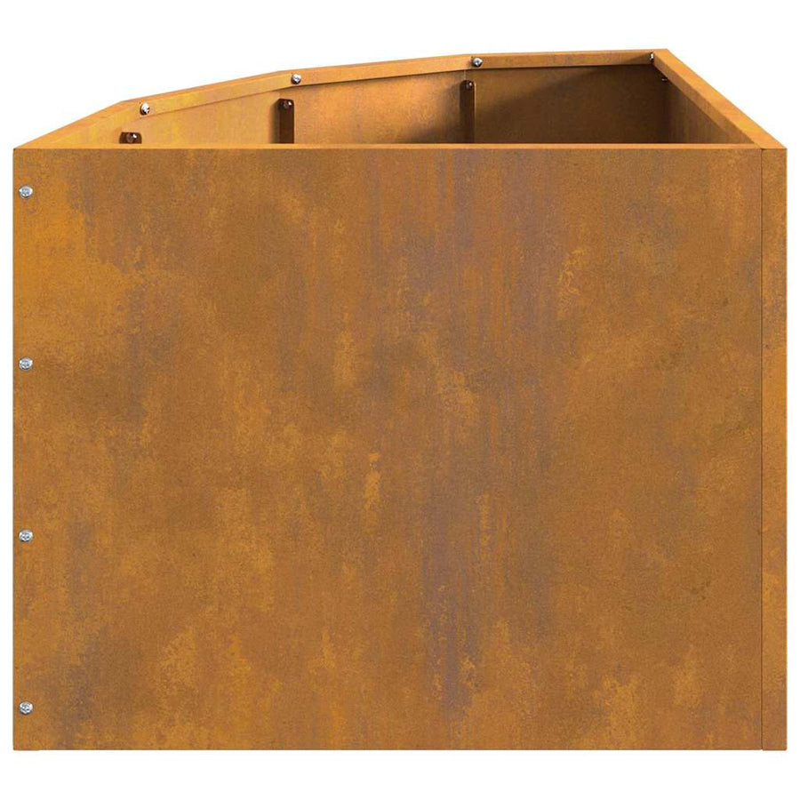 Hoek Plantbak Roestig 45 x 45 x 35 cm Cortenstaal