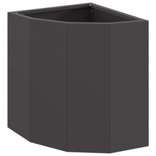 Hoek Plantbak Zwart 30 x 30 x 35 cm Staal