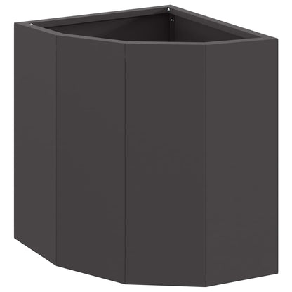 Hoek Plantbak Zwart 30 x 30 x 35 cm Staal