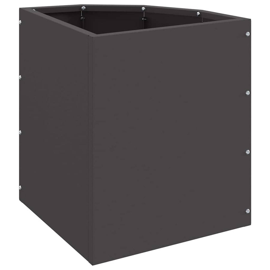 Hoek Plantbak Zwart 30 x 30 x 35 cm Staal