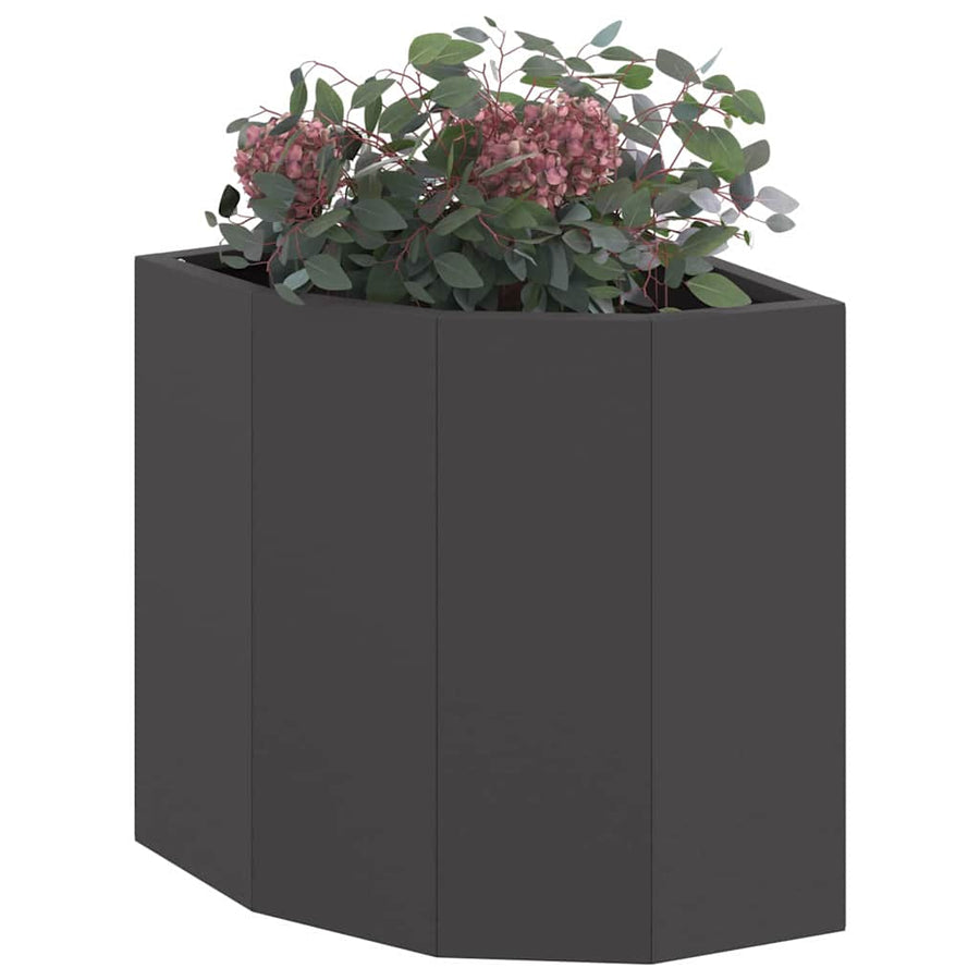Hoek Plantbak Zwart 30 x 30 x 35 cm Staal