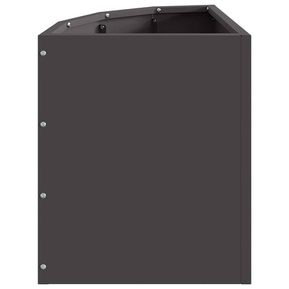 Hoek Plantbak Zwart 30 x 30 x 35 cm Staal