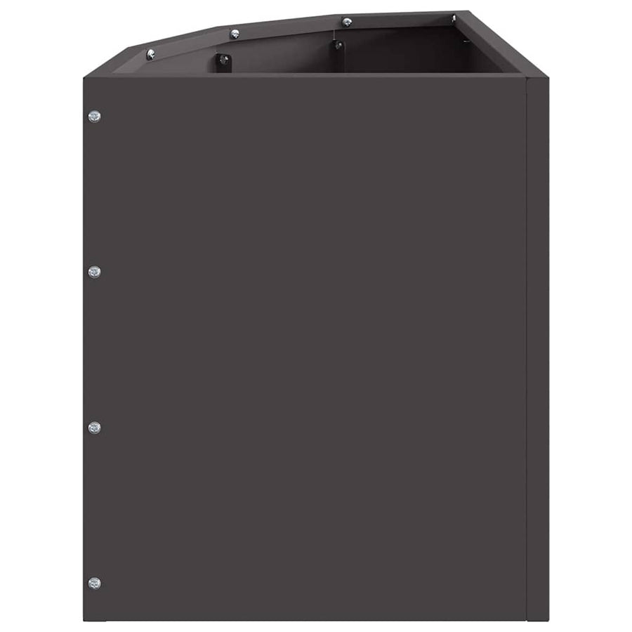 Hoek Plantbak Zwart 30 x 30 x 35 cm Staal