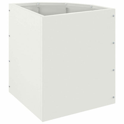 Hoek Plantbak Wit 30 x 30 x 35 cm Staal