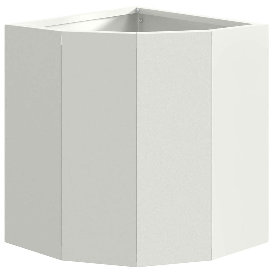 Hoek Plantbak Wit 30 x 30 x 35 cm Staal